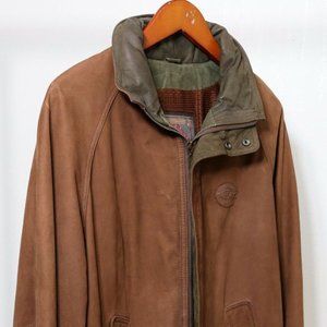 Suede Leather ADVENTURE BOUND_Hood_Mesh Lined_sz.S